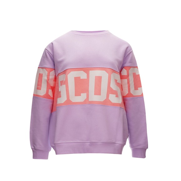 GCDS Lilac Purple and Pink Sweatshirt with Logo NWT - Picture 1 of 5